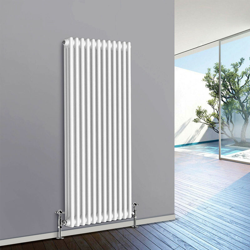 Vertical White 3 Column Heating Radiator 1800*380mm